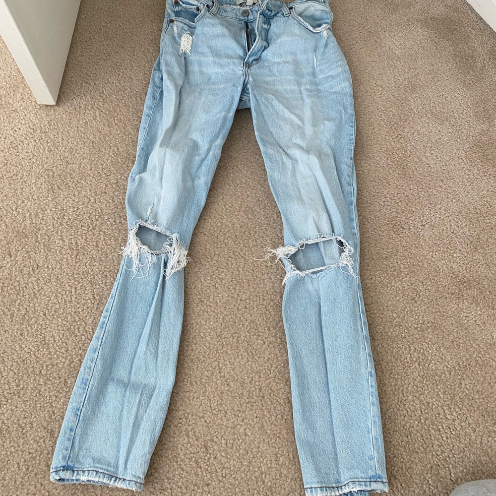 Abercrombie Curve love Straight leg jeans